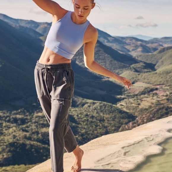 Athleta Pants - Athleta Farallon Cargo Crop Women's 14 Cypress Green